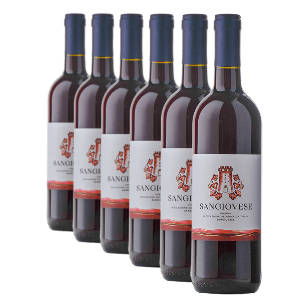 Confezione da 6 Sangiovese Umbria IGT 2024 - Lungarotti