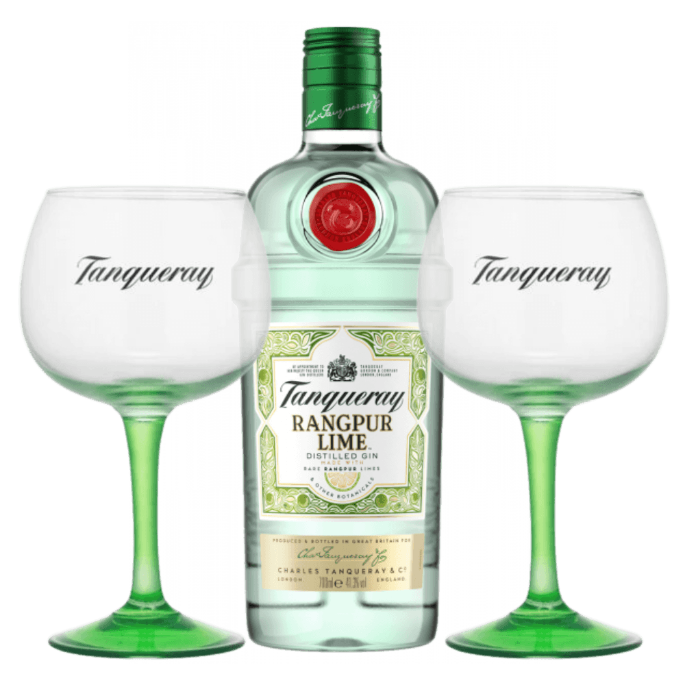Gin London Dry 'Rangpur' Lime Botanical 41.3° + 2 Coppe Ballon - Tanqueray (700 ml)