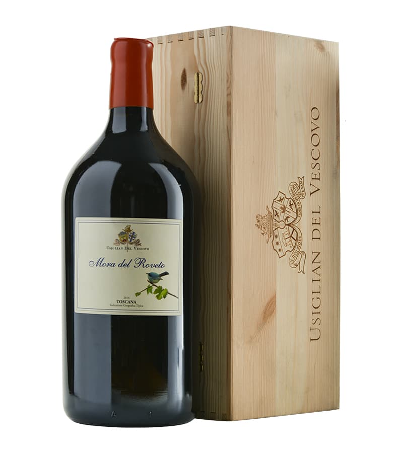 Toscana rosso 'Mora del roveto' IGT 2019 Jeroboam (cassetta legno) - Usiglian del Vescovo (3 Lt)