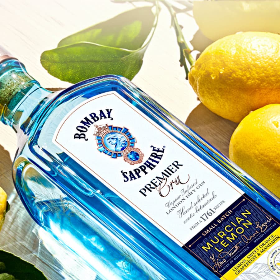 Gin London Dry 'Premier Cru' Murcian Lemon - Bombay Sapphire (700 ml)