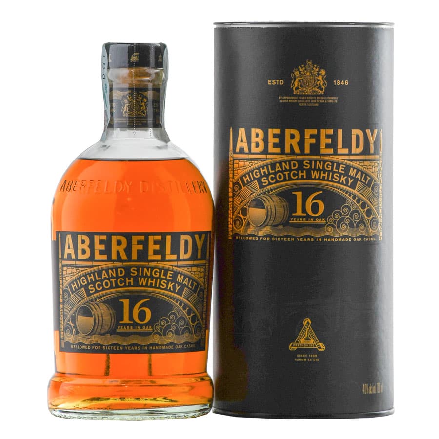 Scotch whisky Single Malt 16 anni Highland (Astucciato) + OMAGGIO 3 Ghiaccio Whisky Stones - Aberfeldy (700 ml)