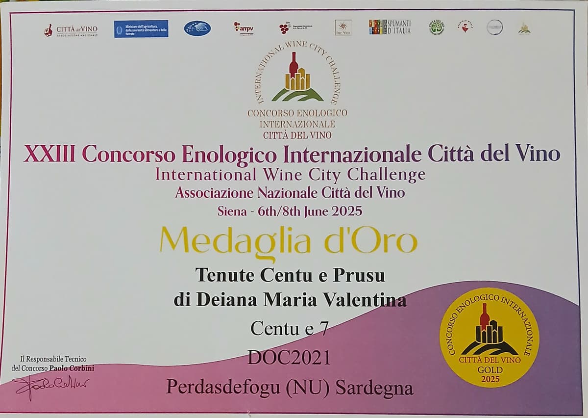 Cannonau di Sardegna DOC 'Centu e 7' - Tenute Centu e prusu