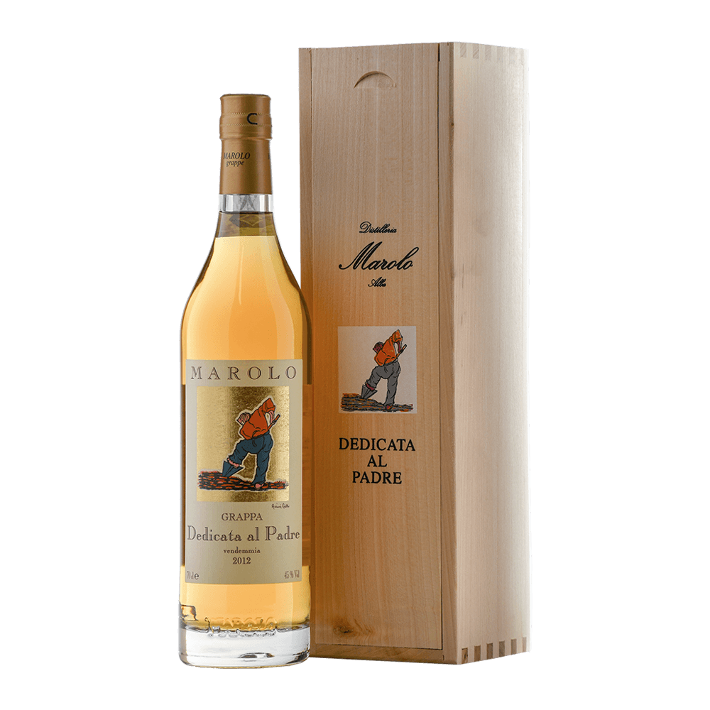 Grappa Dedicata al Padre Barriques 60° (cassetta legno) - Marolo (700 ml)