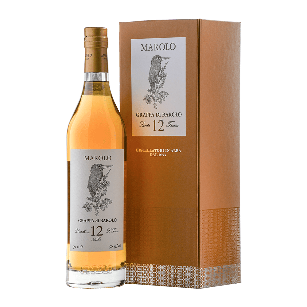 Grappa di Barolo invecchiata 12 anni 50°  (Astucciato) - Marolo (700 ml)