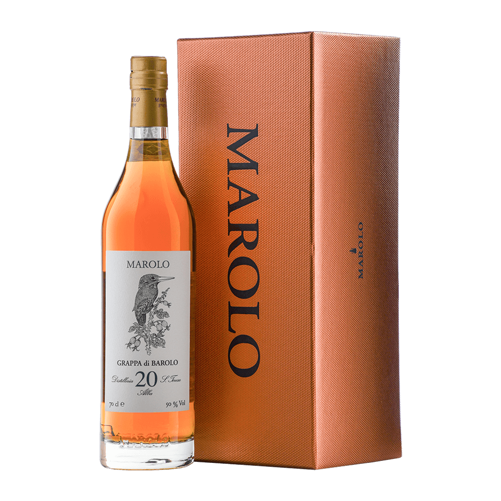Grappa di Barolo invecchiata 20 anni 50° (Astucciato) - Marolo (700 ml)