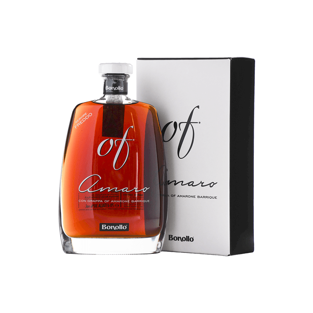 Amaro 'OF' con grappa di Amarone 'OF' (Astucciato) - Bonollo (700 ml)