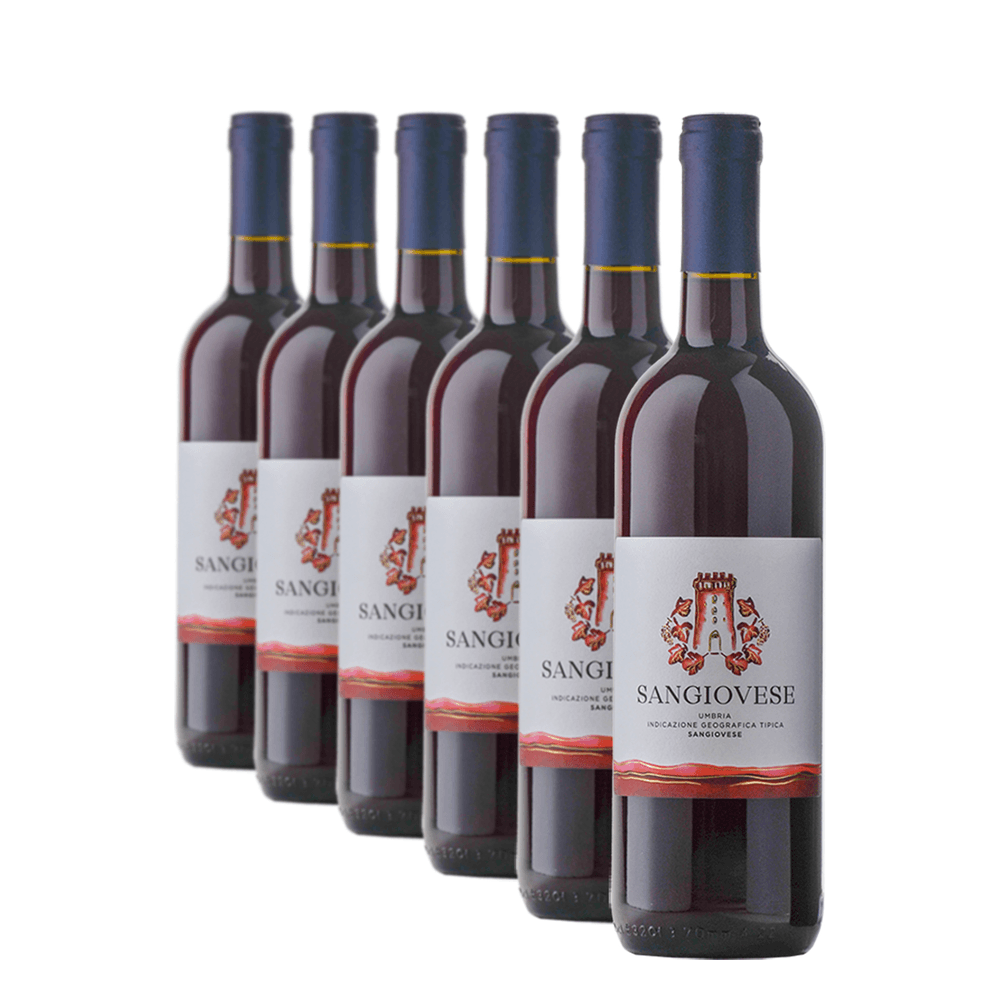 Confezione da 6 Sangiovese Umbria IGT 2024 - Lungarotti