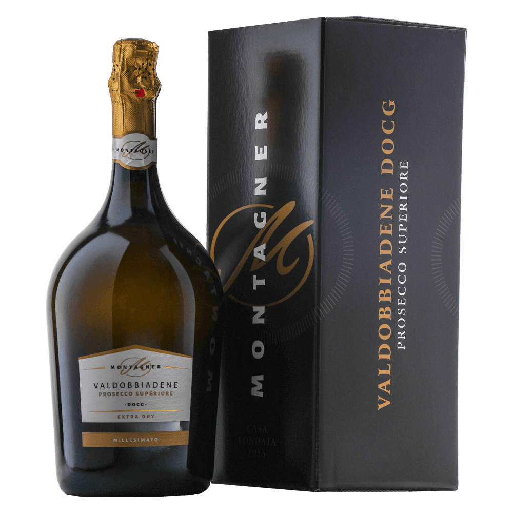 Prosecco Superiore di Valdobbiadene DOCG Extra Dry Magnum (Astucciato) - Montagner (1,5 Lt.)