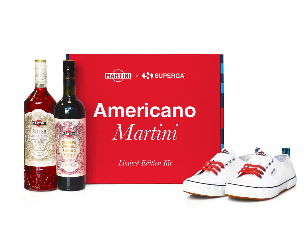 Americano Martini Limited Edition con scarpe 2750 Martini x Superga