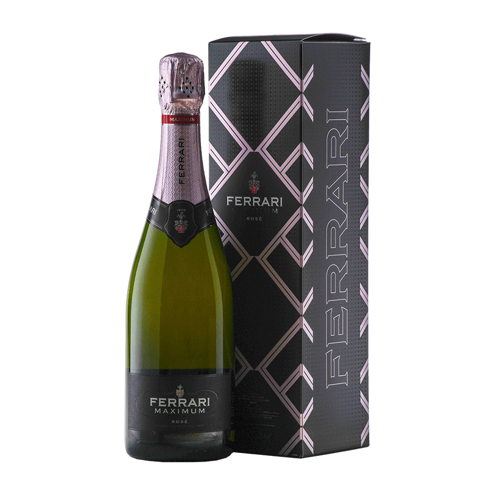 Spumante Metodo Classico Trento DOC 'Maximum' Rosè Brut (Astucciato) - Ferrari