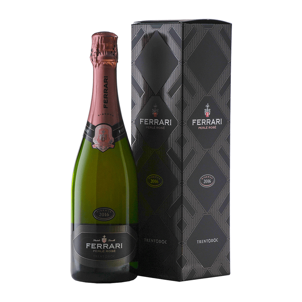 Spumante Metodo Classico Trento DOC 'Perlè' Rosè Brut 2017 (Astucciato) - Ferrari