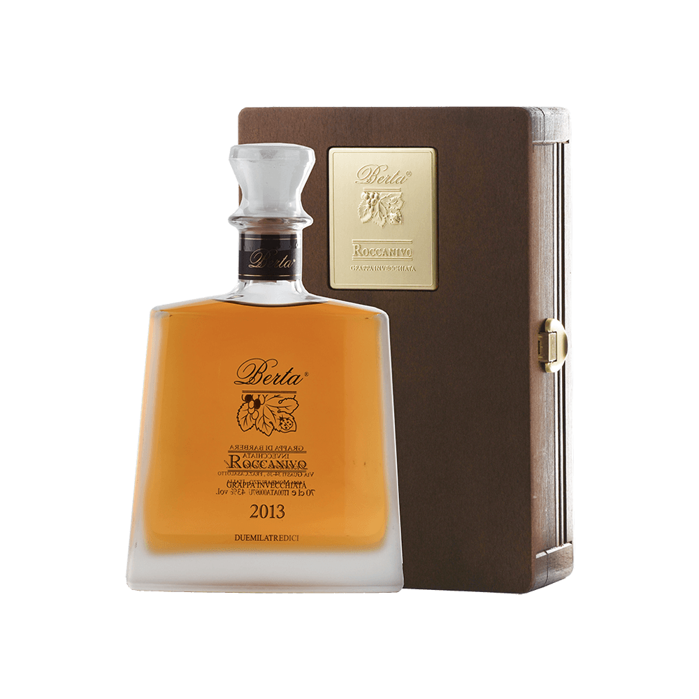 Grappa di Barbera 'Roccanivo' (cassetta legno) - Berta (700 ml)