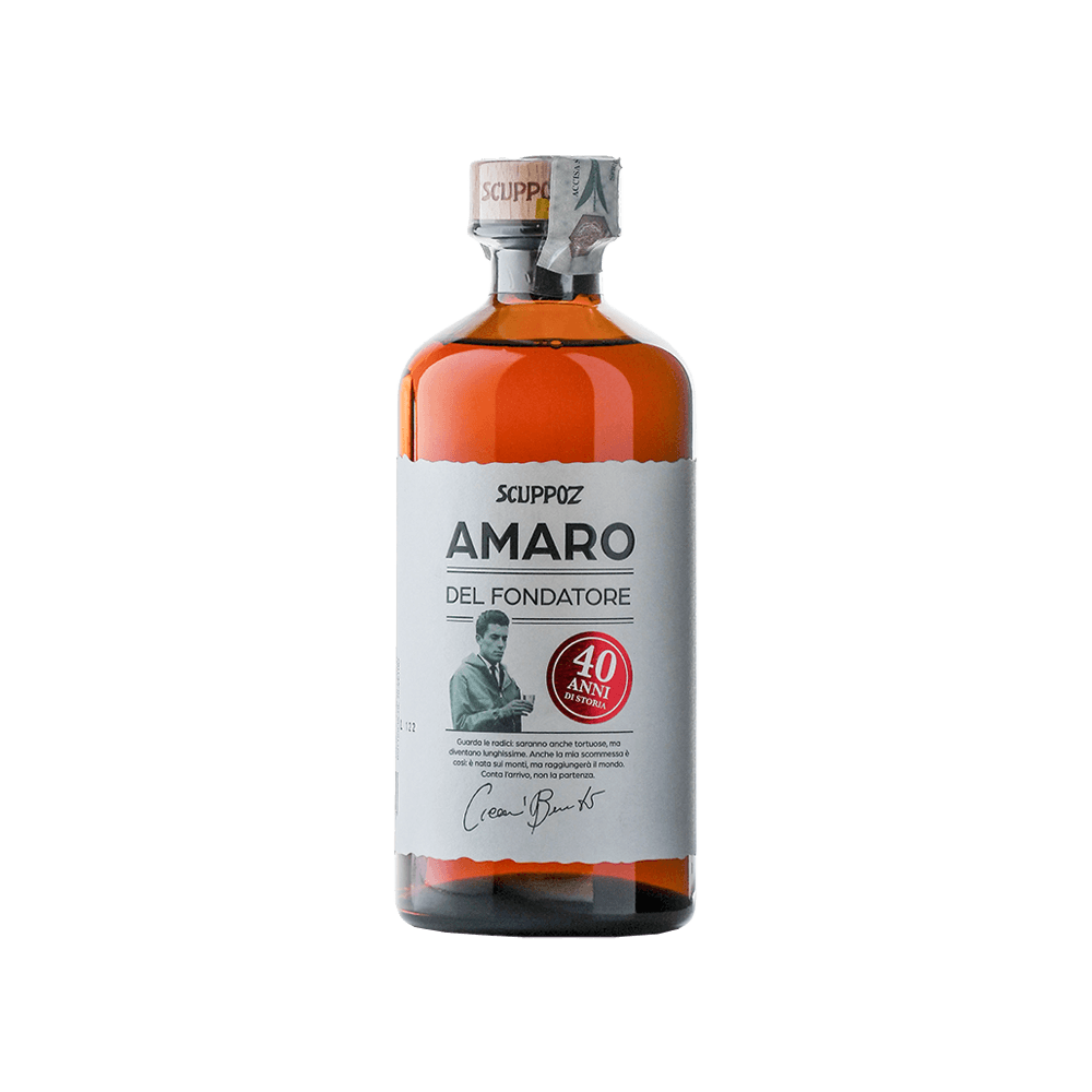 Amaro del Fondatore Con Brandy Invecchiato - Scuppoz (500 ml)