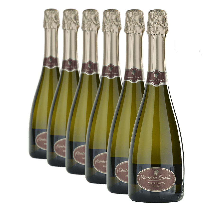 Confezione da 6 Spumante Millesimato extra dry - Contessa Carola