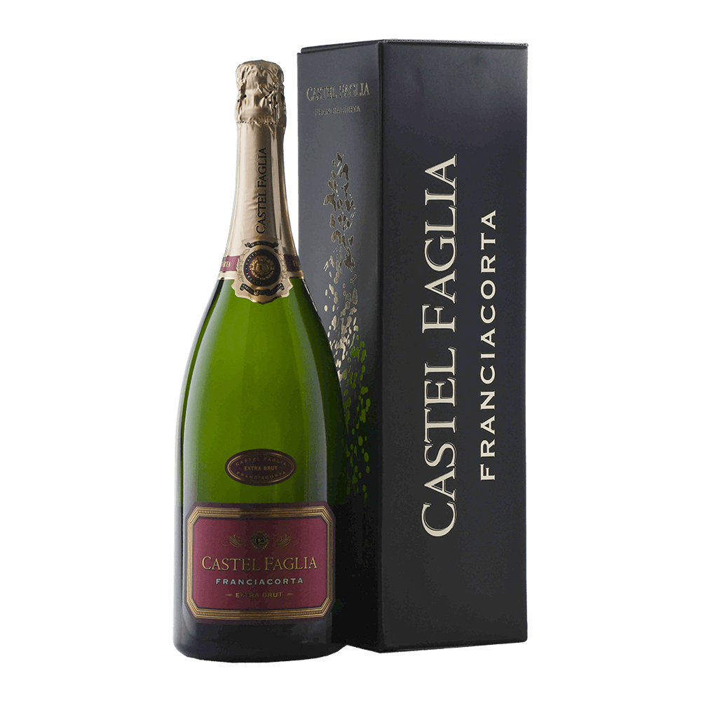 Franciacorta DOCG Extra Brut magnum (Astucciato) - Castel Faglia (1,5 Lt)
