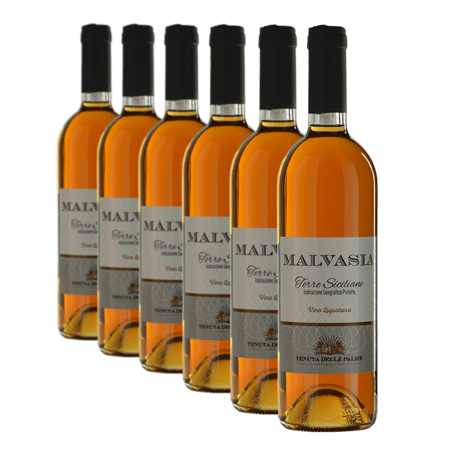 Confezione da 6 Malvasia liquorosa Terre Siciliane IGP - Tenuta Delle Palme
