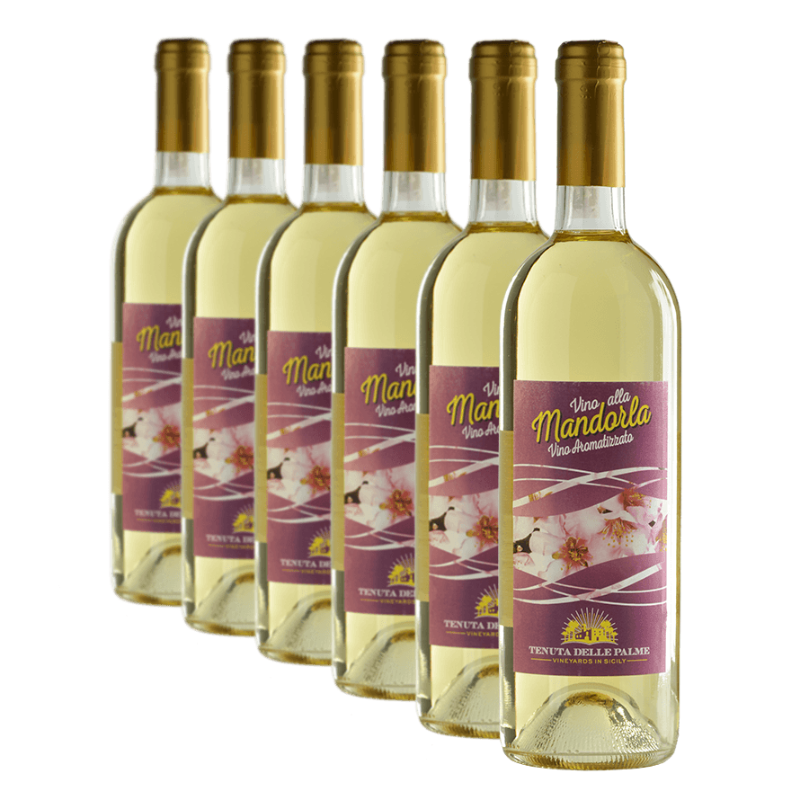 Confezione da 6 Vino aromatizzato alla Mandorla - Tenuta Delle Palme