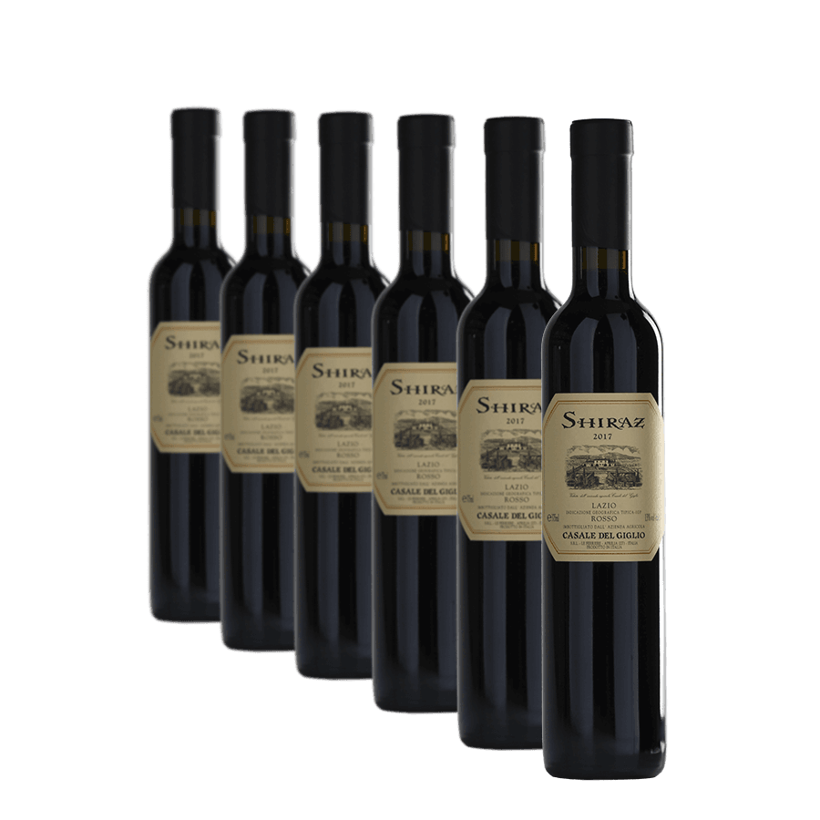 Confezione da 6 Shiraz Lazio IGT ½ bottiglia - Casale del Giglio (375 ml)