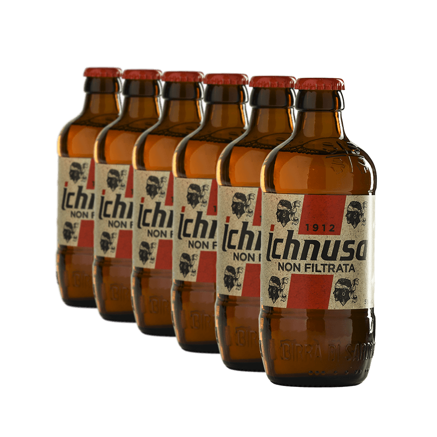Confezione da 24 di birra Sarda chiara 5° non filtrata - Ichnusa (330 ml)