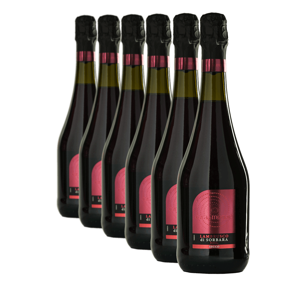 Confezione da 6 Lambrusco di Sorbara secco - Cà Dei Monaci