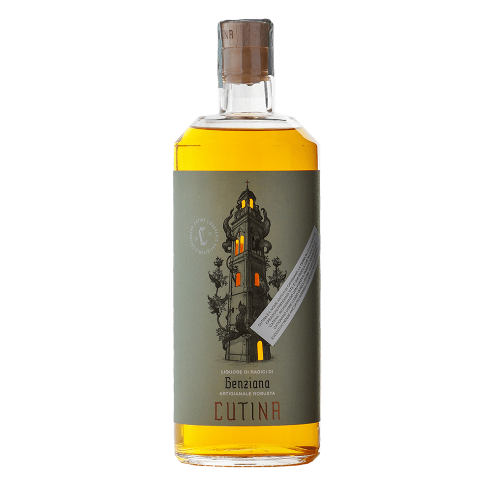 Liquore di Radici di Genziana Artigianale e Robusta - Cutina (1 Lt)