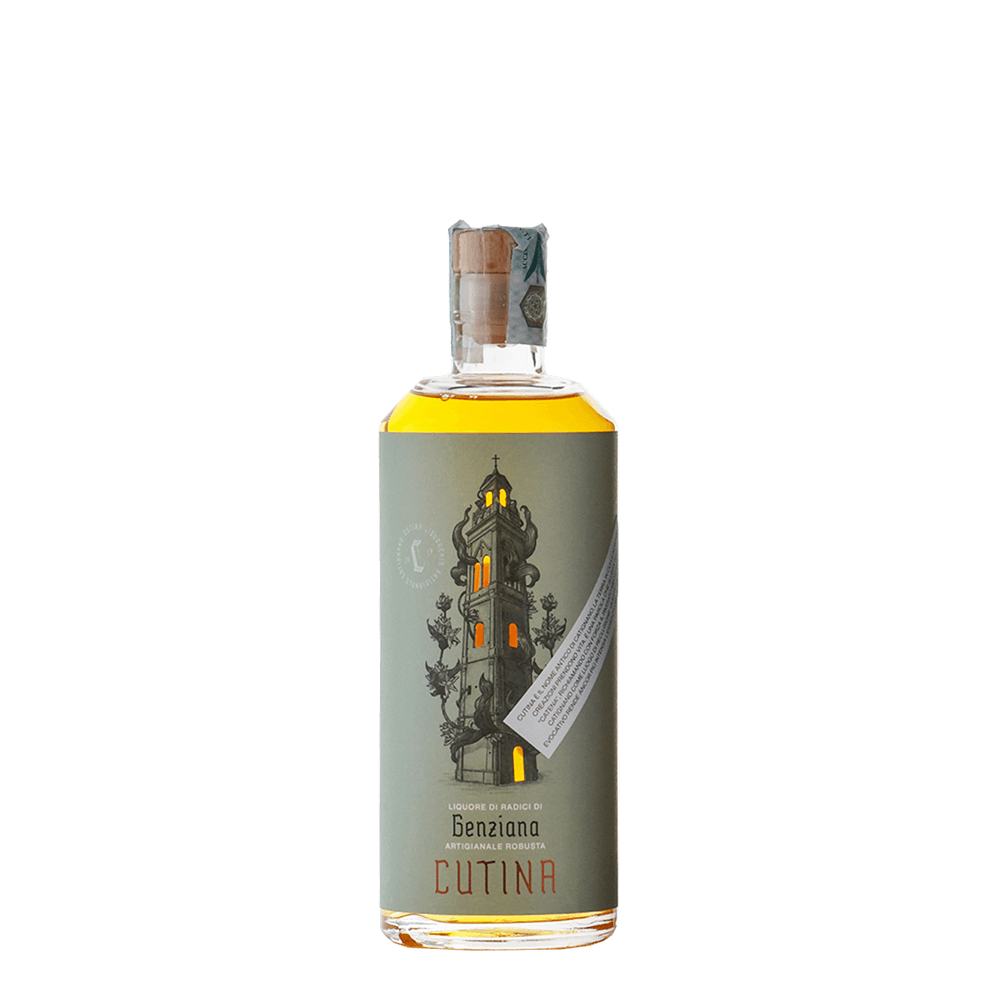 Liquore di Radici di Genziana Artigianale e Robusta - Cutina (500 ml)
